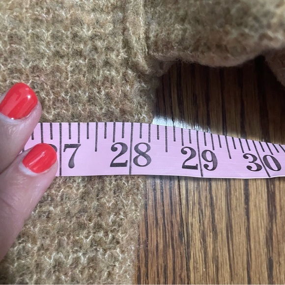 Free People Intimately Oversized Waffle Knit Sweater Tan Nubuck Size XS/Small - Picture 7 of 9